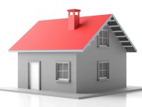 House miniature isolated against white background. 3d illustration